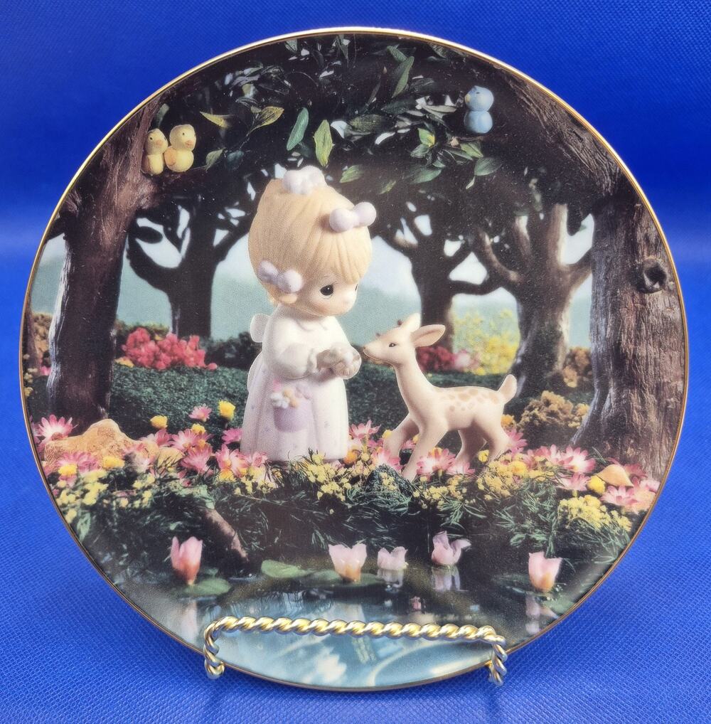 Precious Moments Sam Butcher To My Deer Friend Collector Plate COA Hamilton